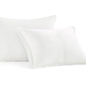 UGG White Plush Fur Standard Pillow Shams Set of 2